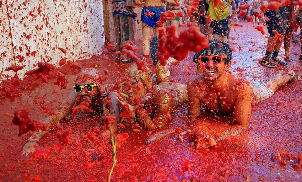 Preparing for La Tomatina